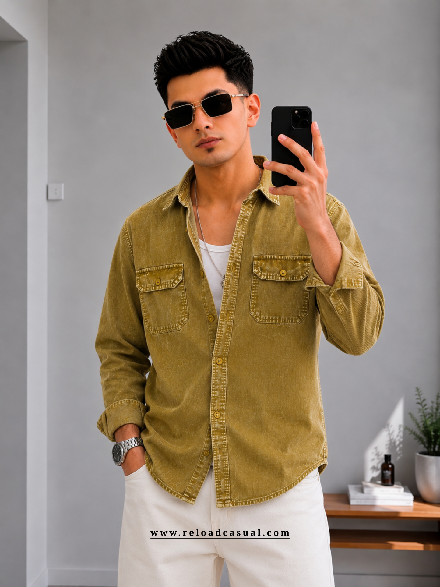 Twin Flap  Pocket RFD Corduroy Shirt