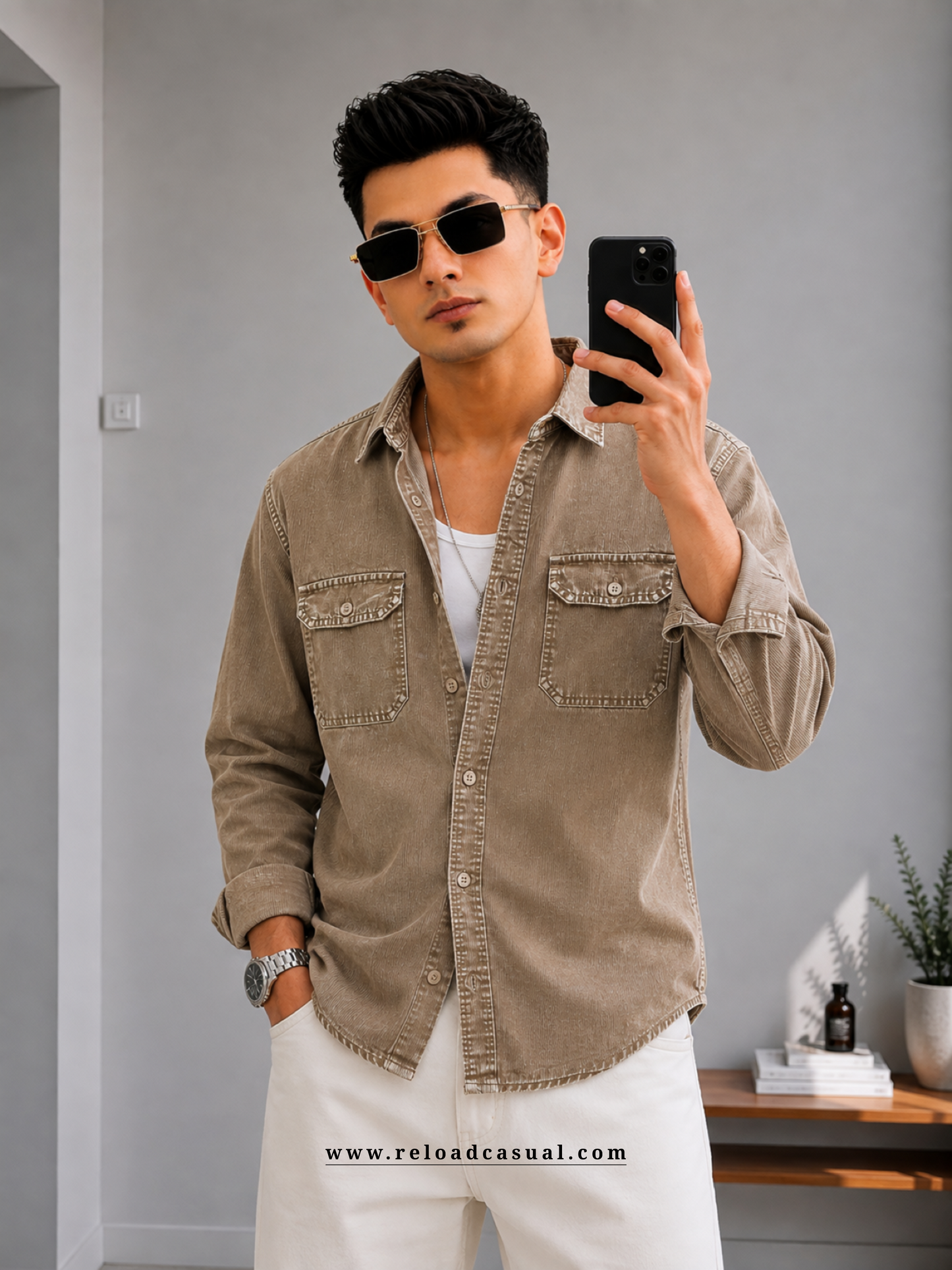 Twin Flap  Pocket RFD Corduroy Shirt