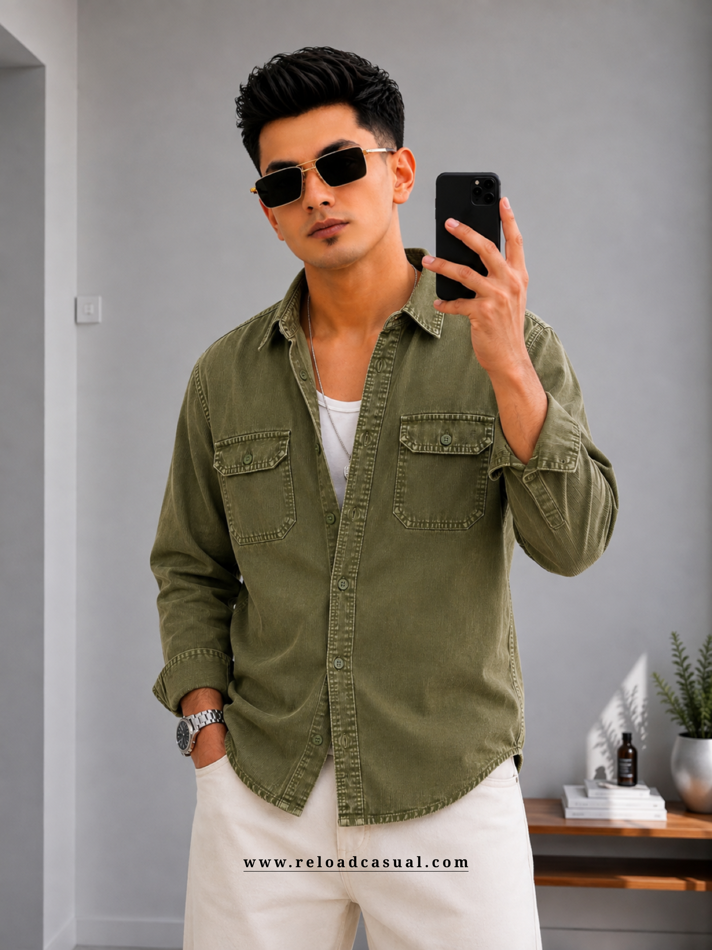 Twin Flap  Pocket RFD Corduroy Shirt