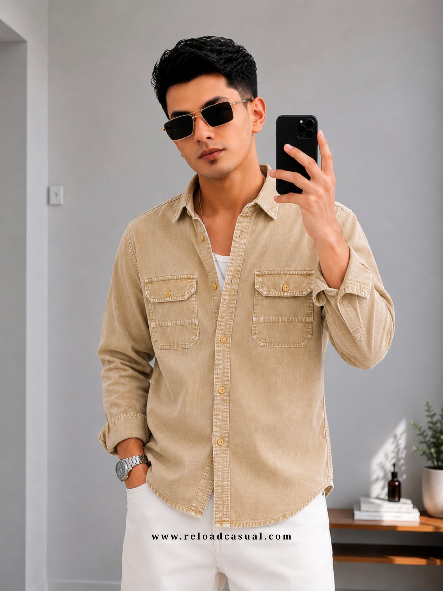 Twin Flap  Pocket RFD Corduroy Shirt