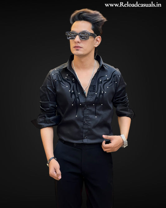 Tribal Monarch Embroidered Shirt