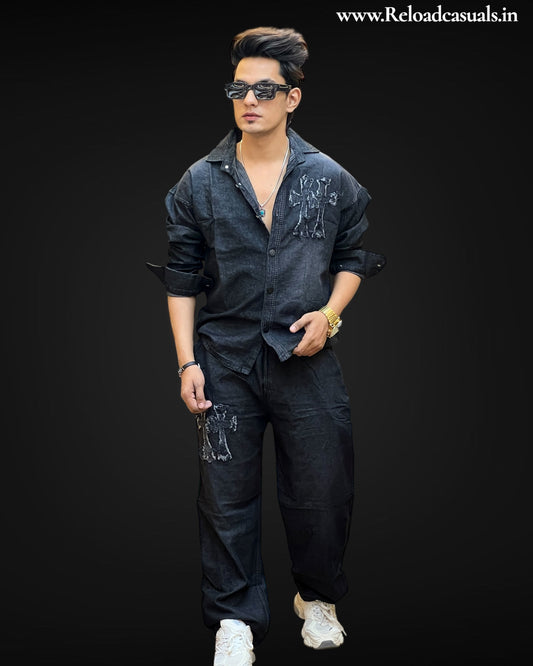 CrossFade Denim Tracksuit