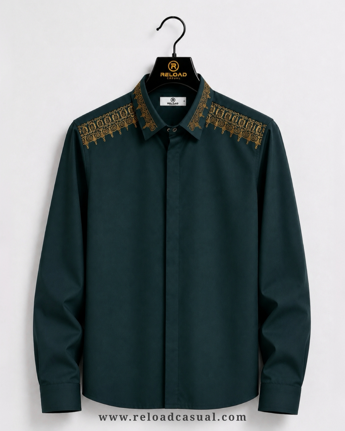Collar Embroidery Design Lachka Shirt