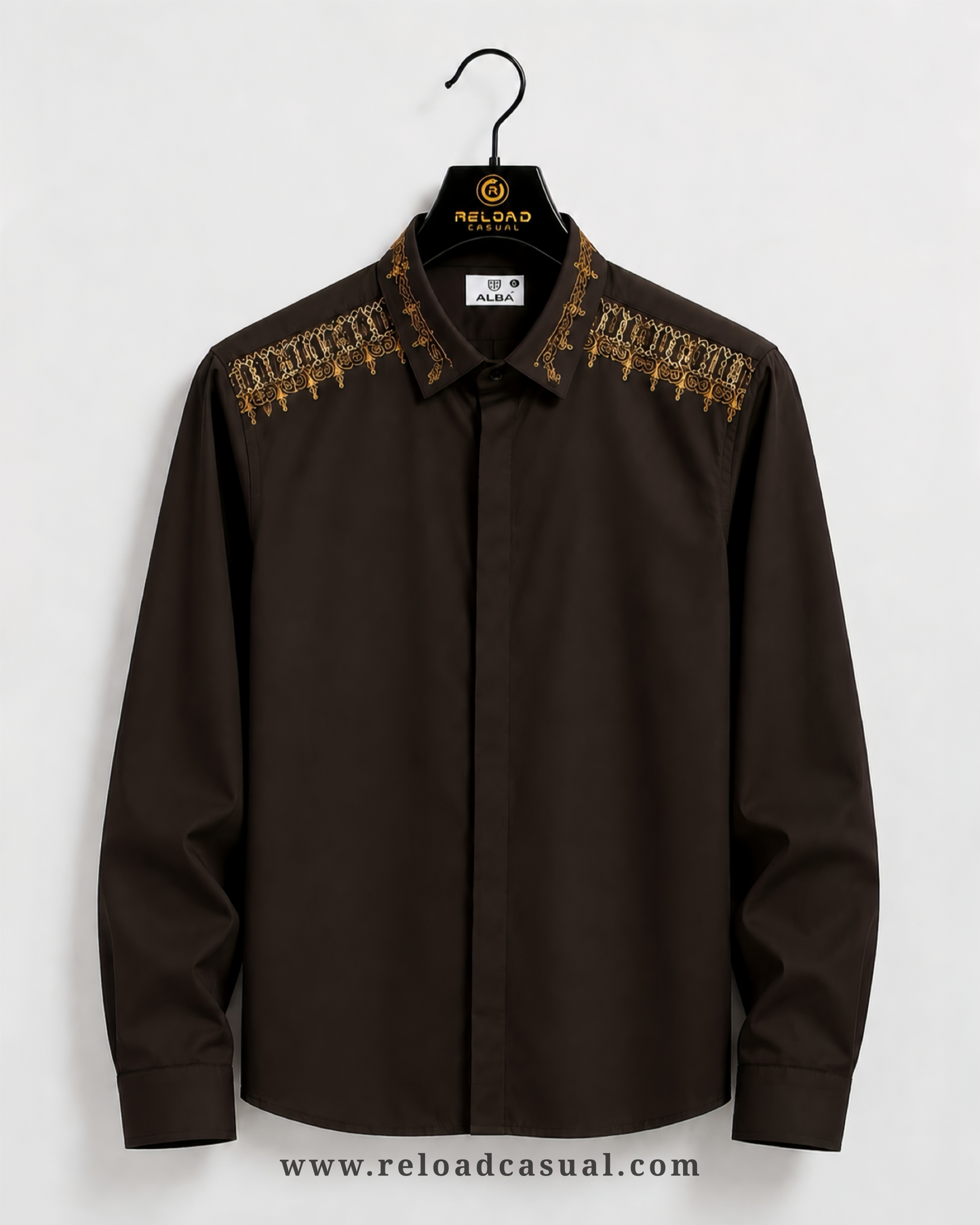 Collar Embroidery Design Lachka Shirt