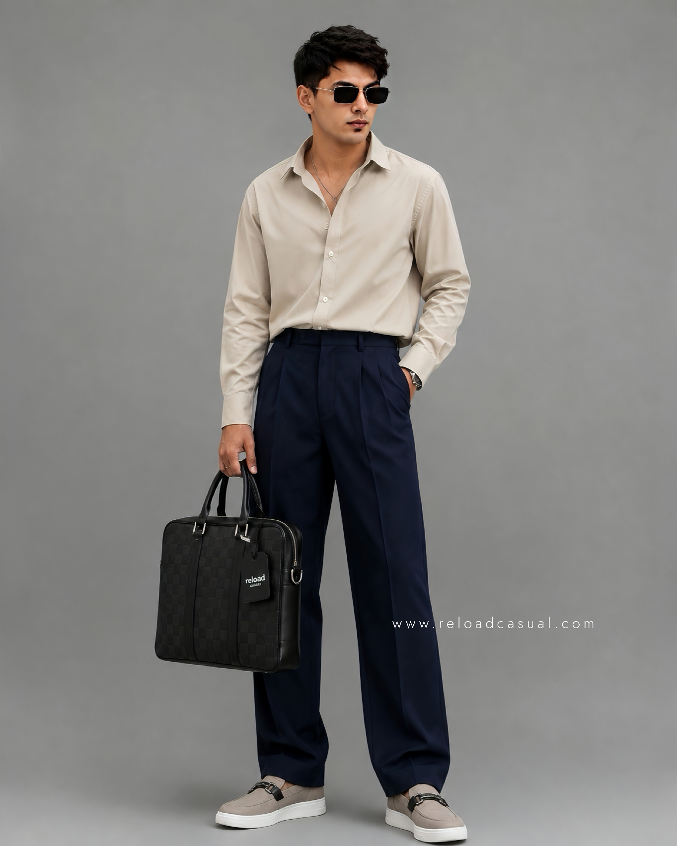 Men's Premium Boxy Fit Plain Shirt