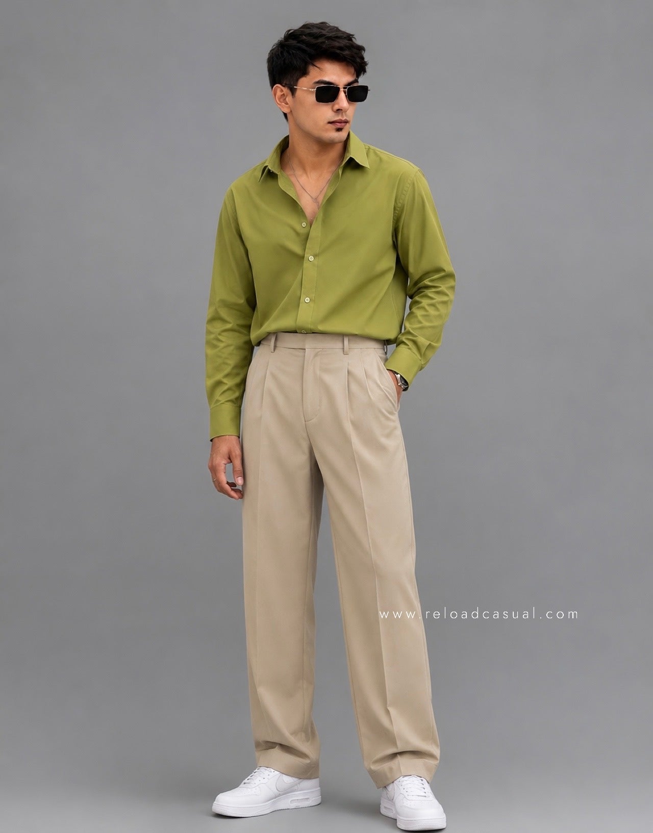 Men's Premium Boxy Fit Plain Shirt