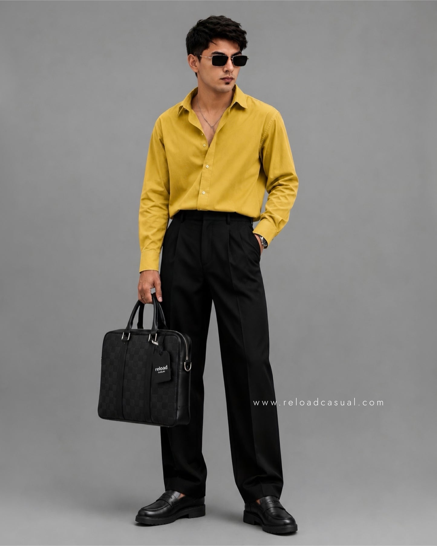 Men's Premium Boxy Fit Plain Shirt