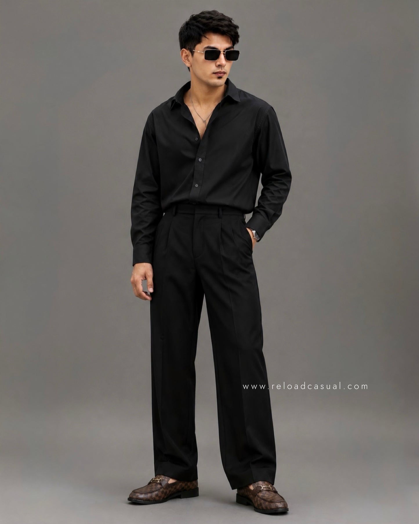 Men's Premium Boxy Fit Plain Shirt
