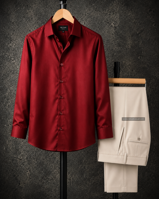Premium Satin Shirt & Adjustable Pant Combo