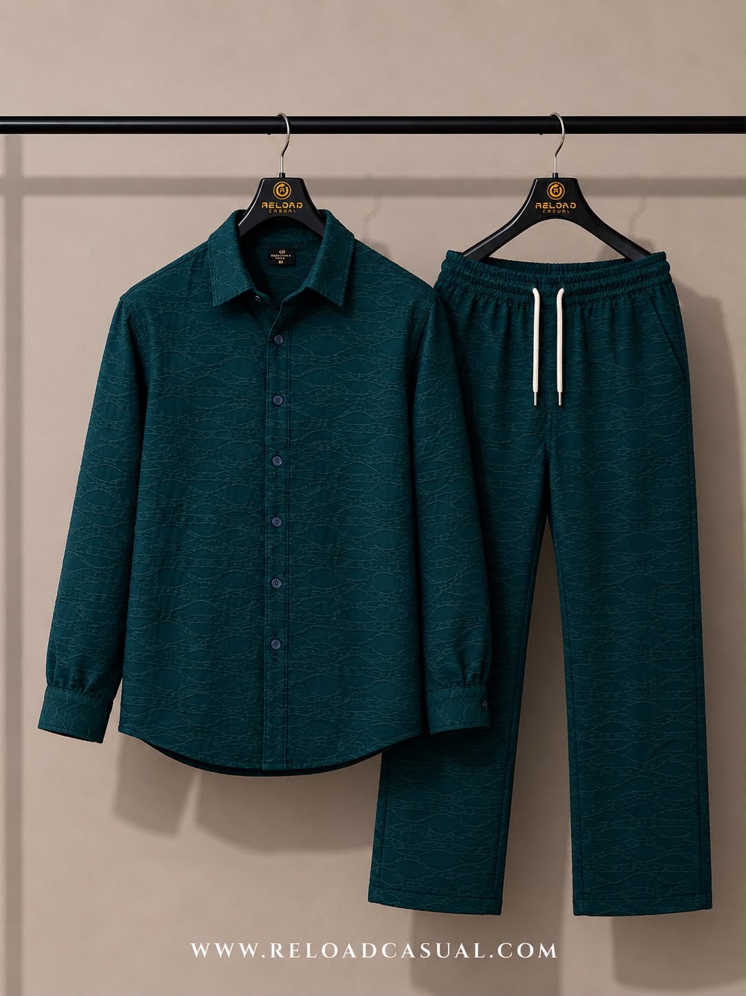 Men's Linear Texture Stylish Tracksuit