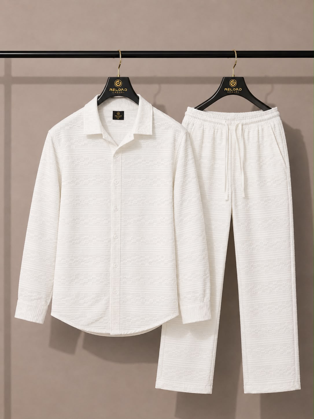 Men's Linear Texture Stylish Tracksuit