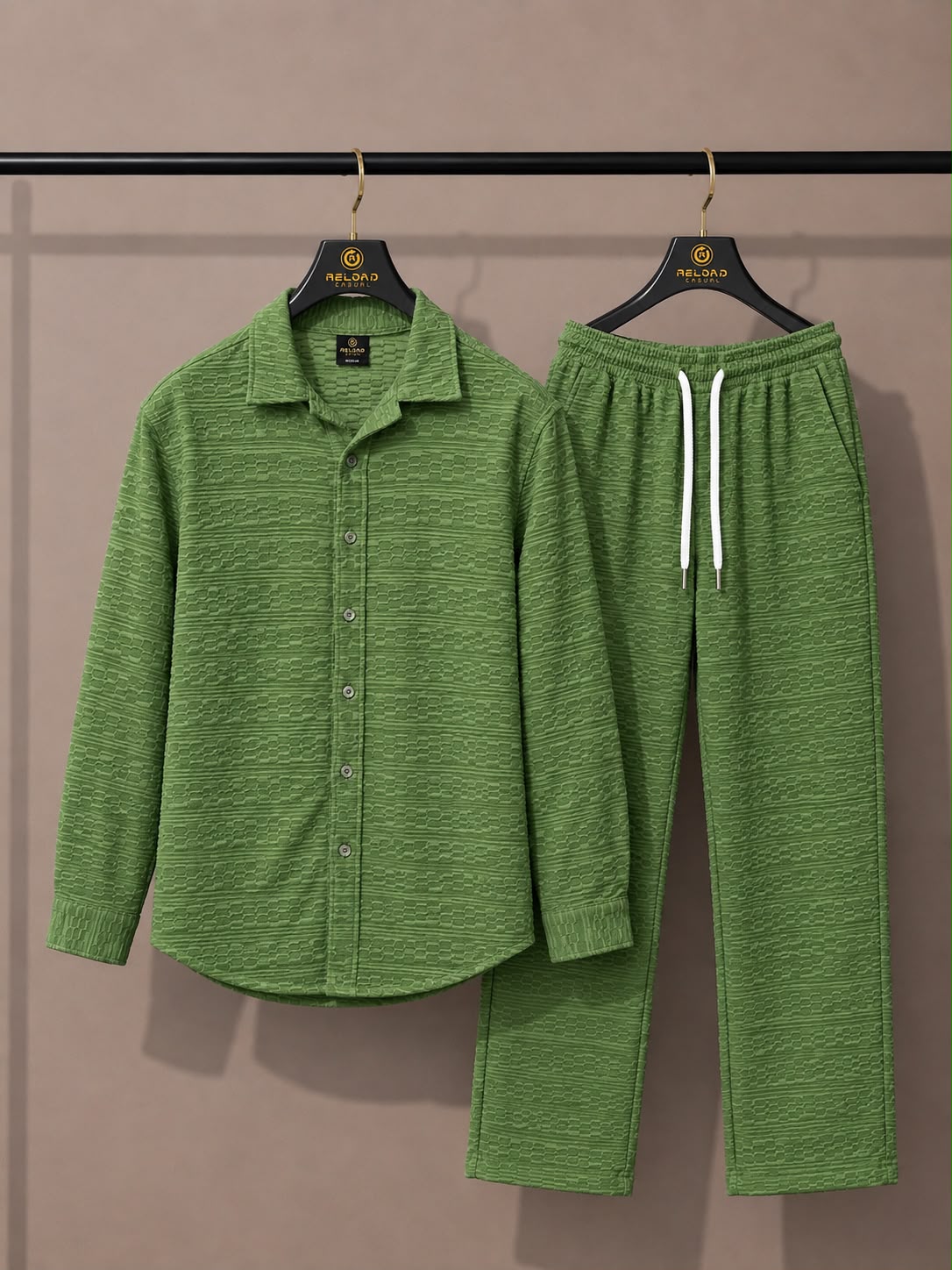 Men's Linear Texture Stylish Tracksuit
