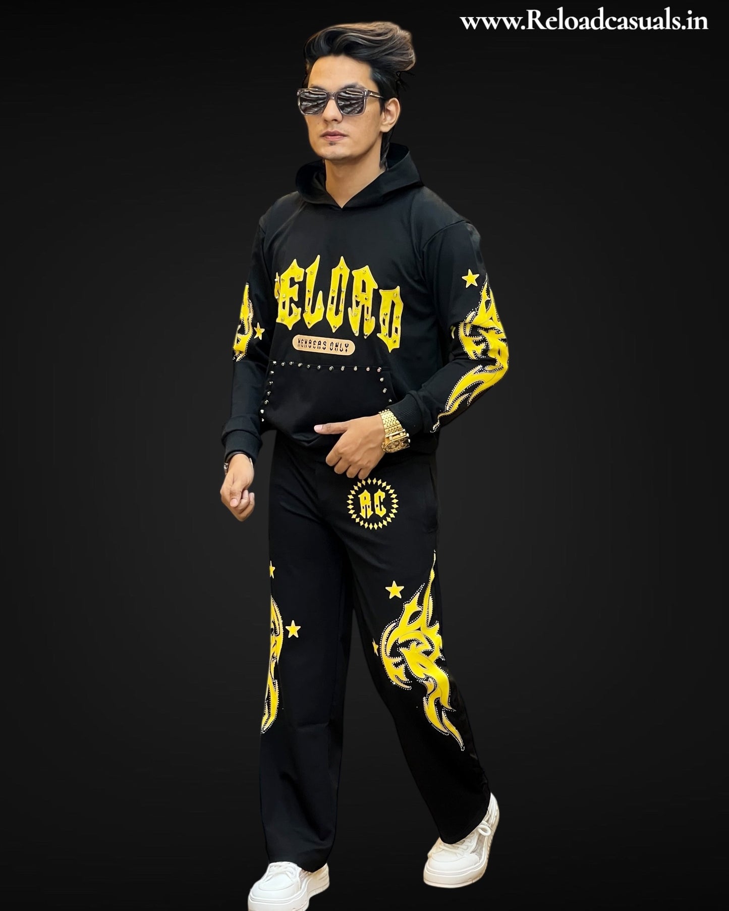 Reload Bold Flame Streetwear Tracksuit