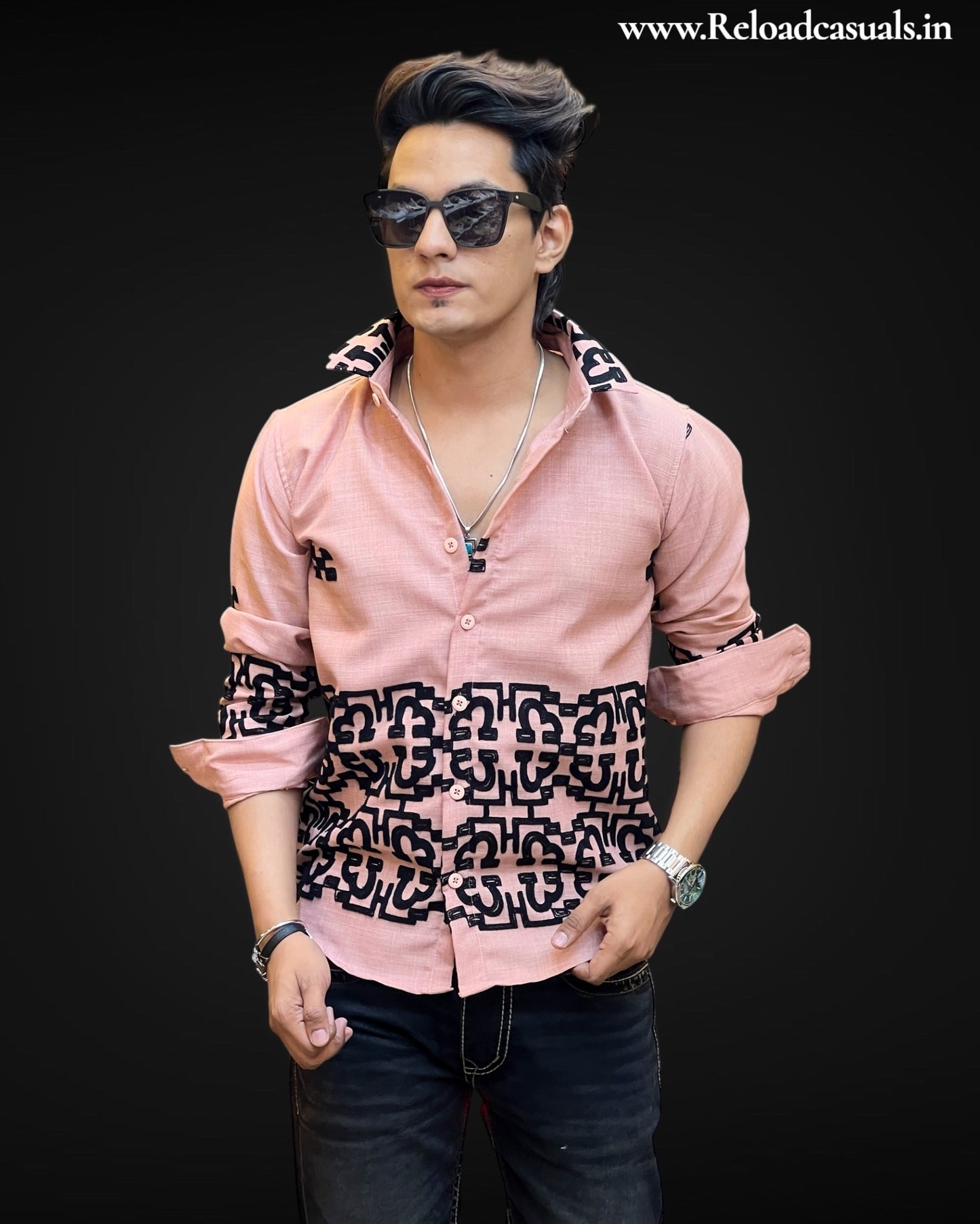 Regal Thread Maze Linen Shirt