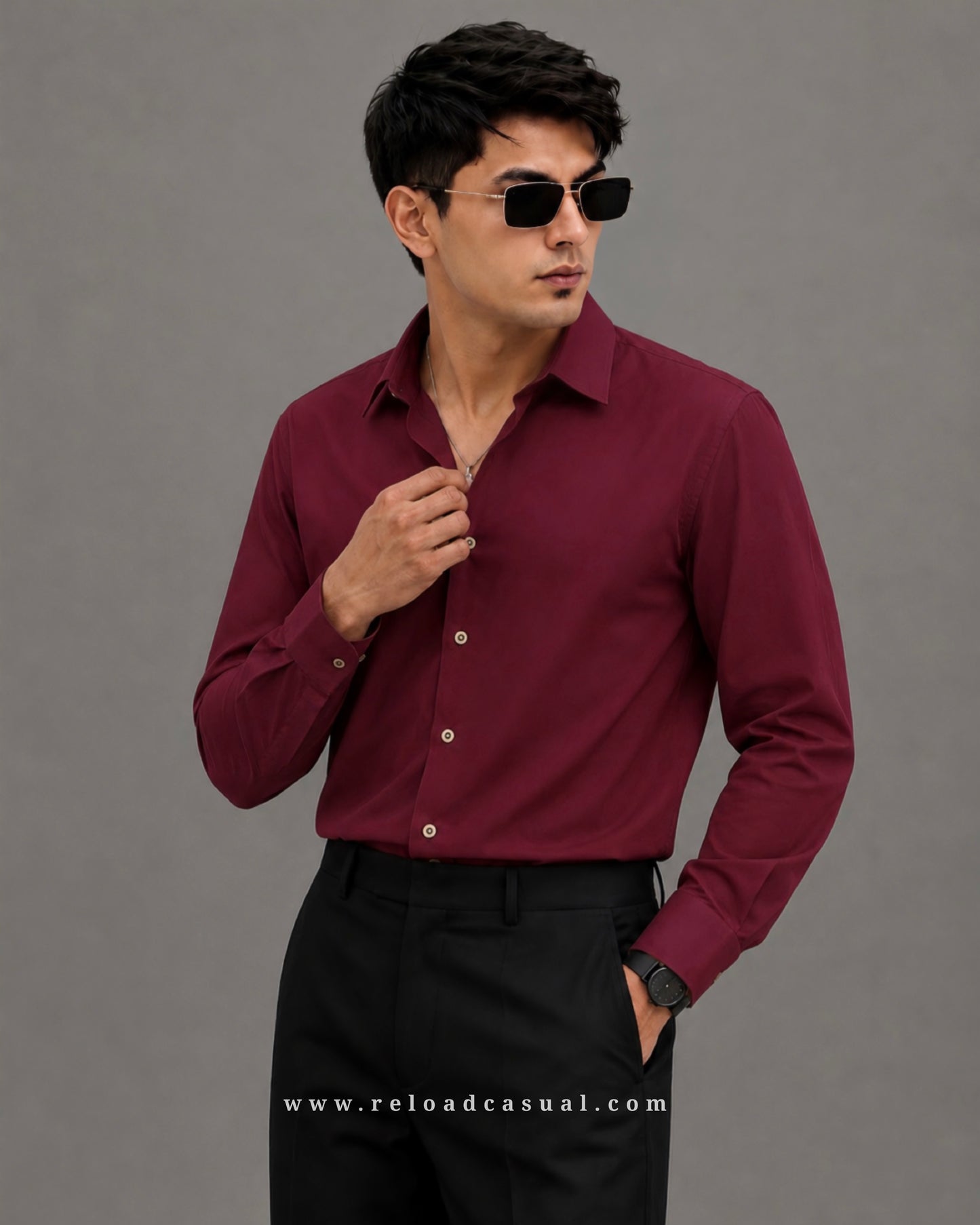 Premium Plain Slim Fit Shirt