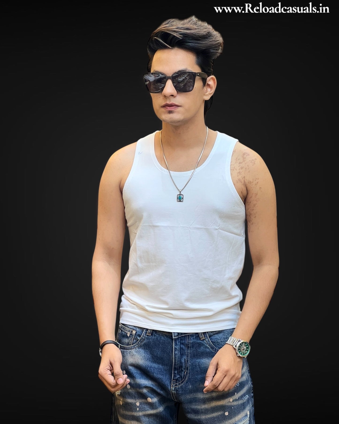 Essential Solid Cotton Muscle Tank
