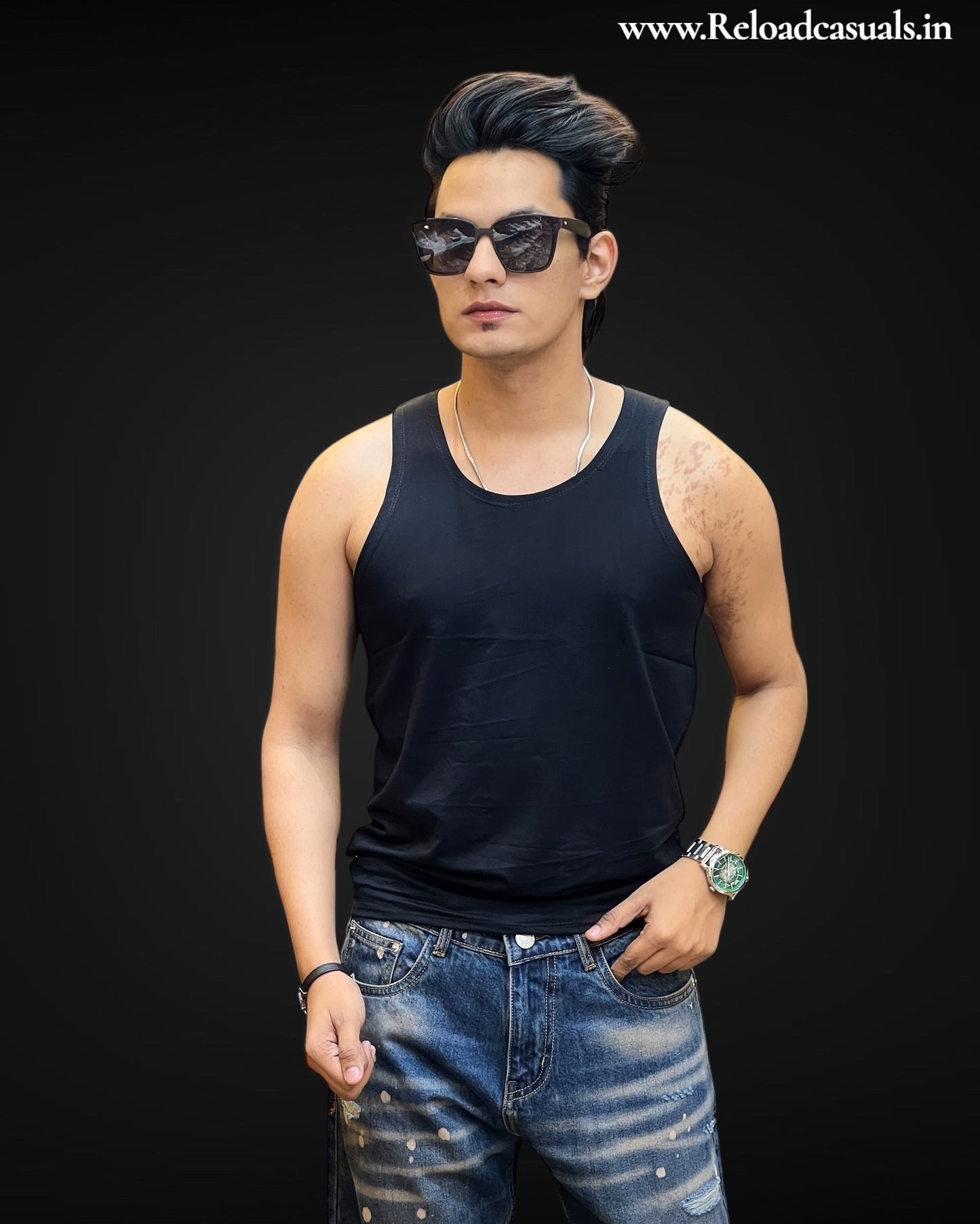 Essential Solid Cotton Muscle Tank