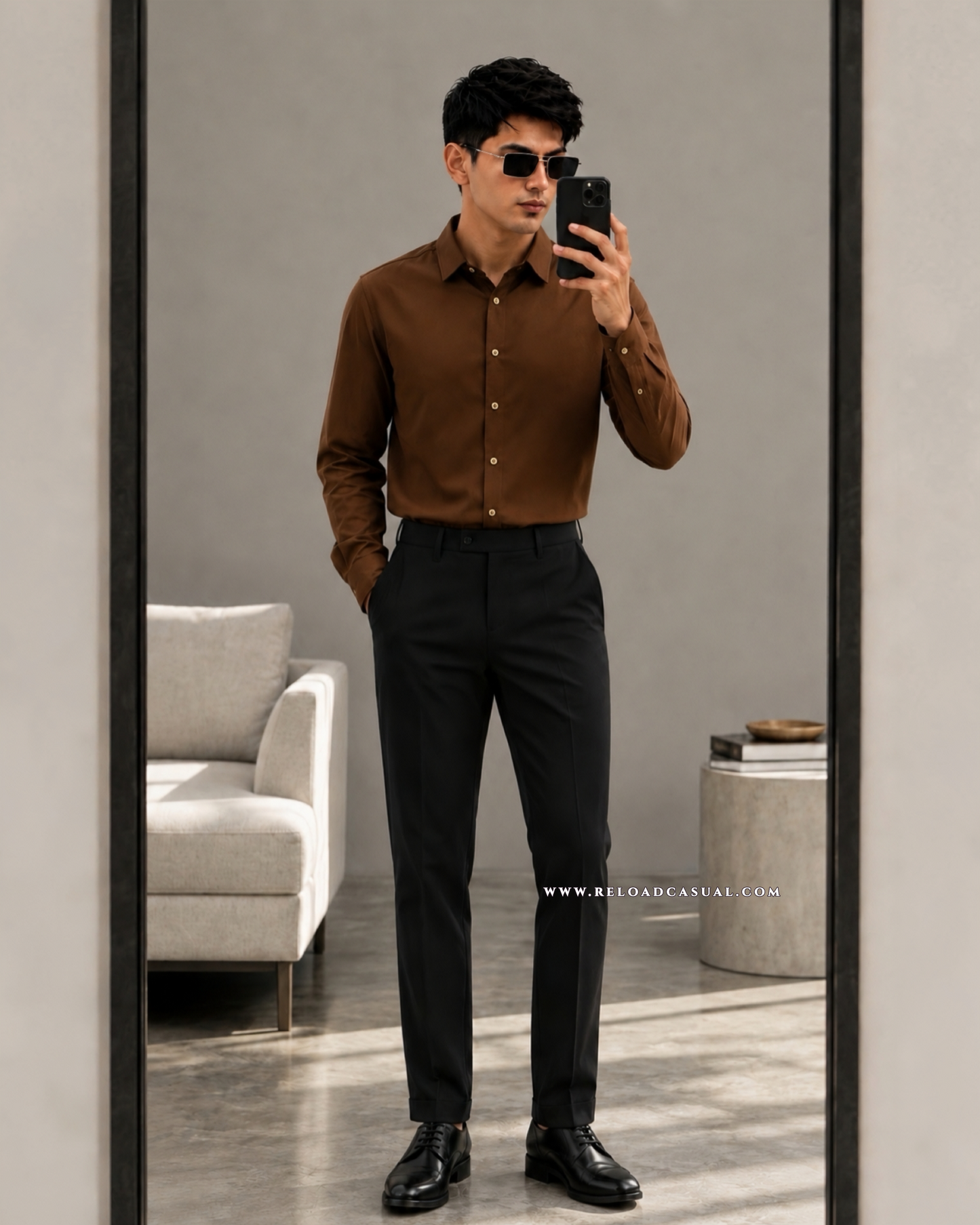 Premium Plain Slim Fit Shirt + Adjustable Pant Combo