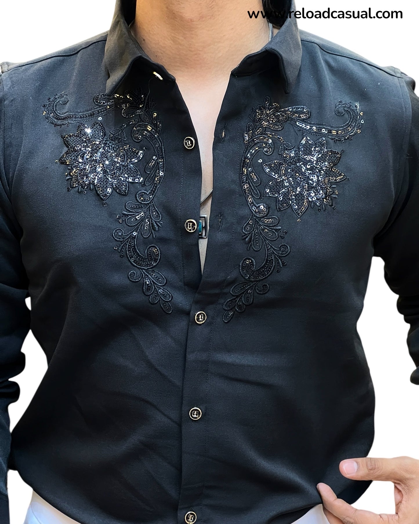 Ornate Embroidered Handwork Shirt