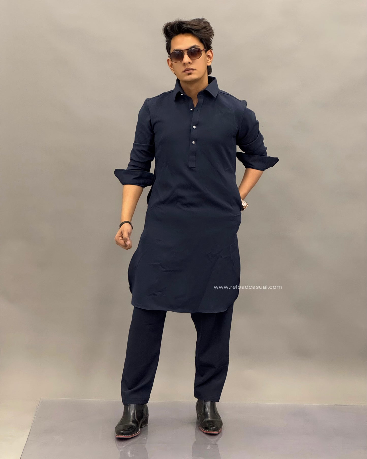 Tailored Classic Lachka Pathani Kurta Combo