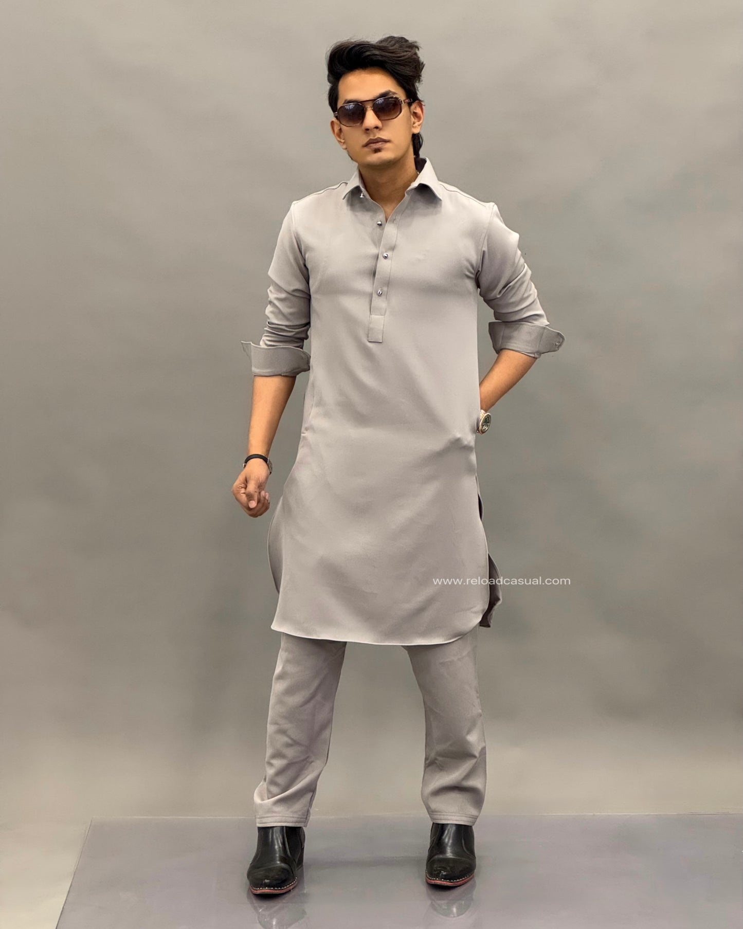 Tailored Classic Lachka Pathani Kurta Combo