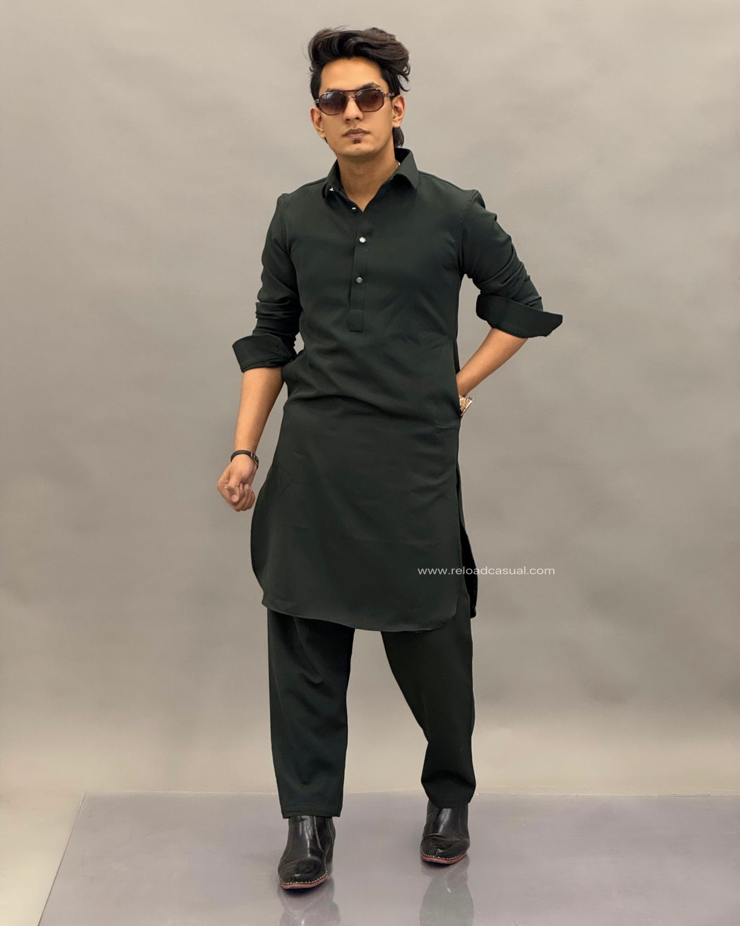 Tailored Classic Lachka Pathani Kurta Combo