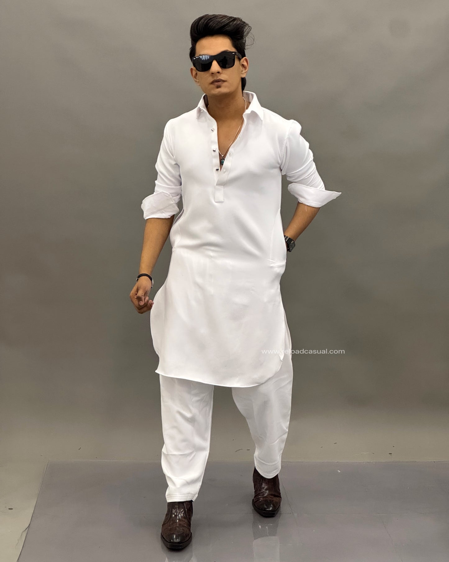 Tailored Classic Lachka Pathani Kurta Combo
