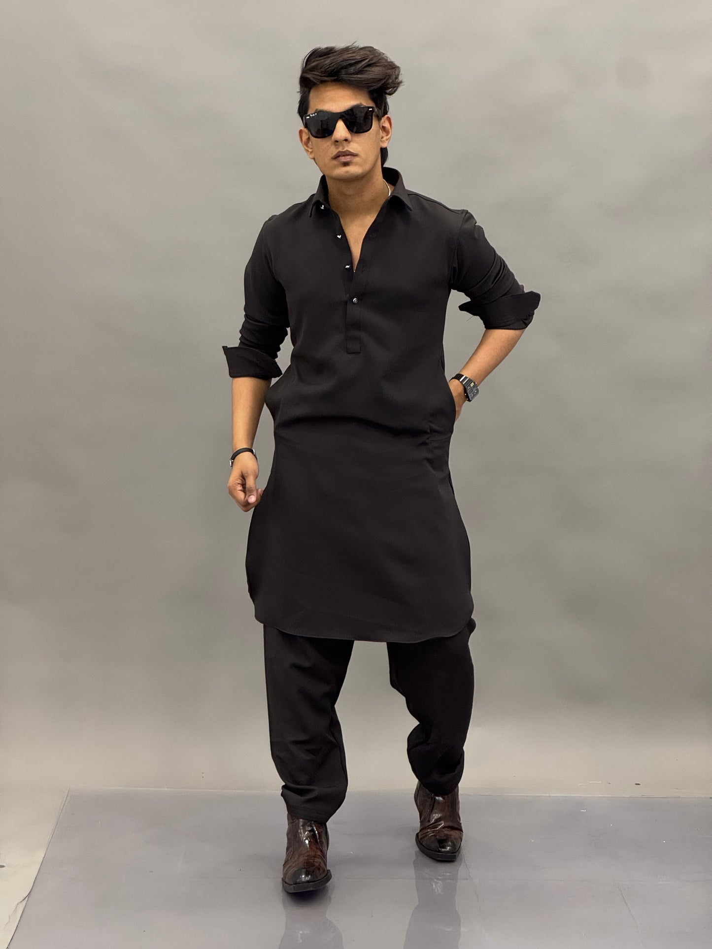 Tailored Classic Lachka Pathani Kurta Combo