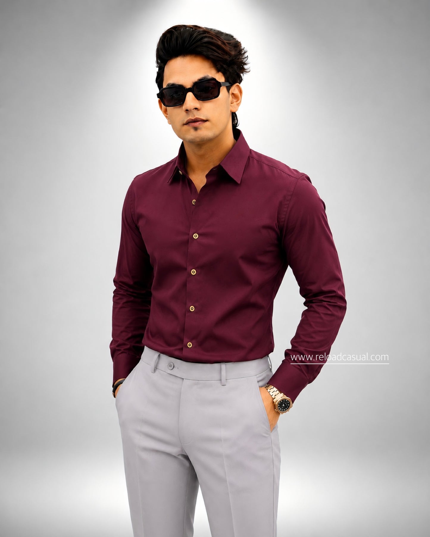 Premium Plain Slim Fit Shirt
