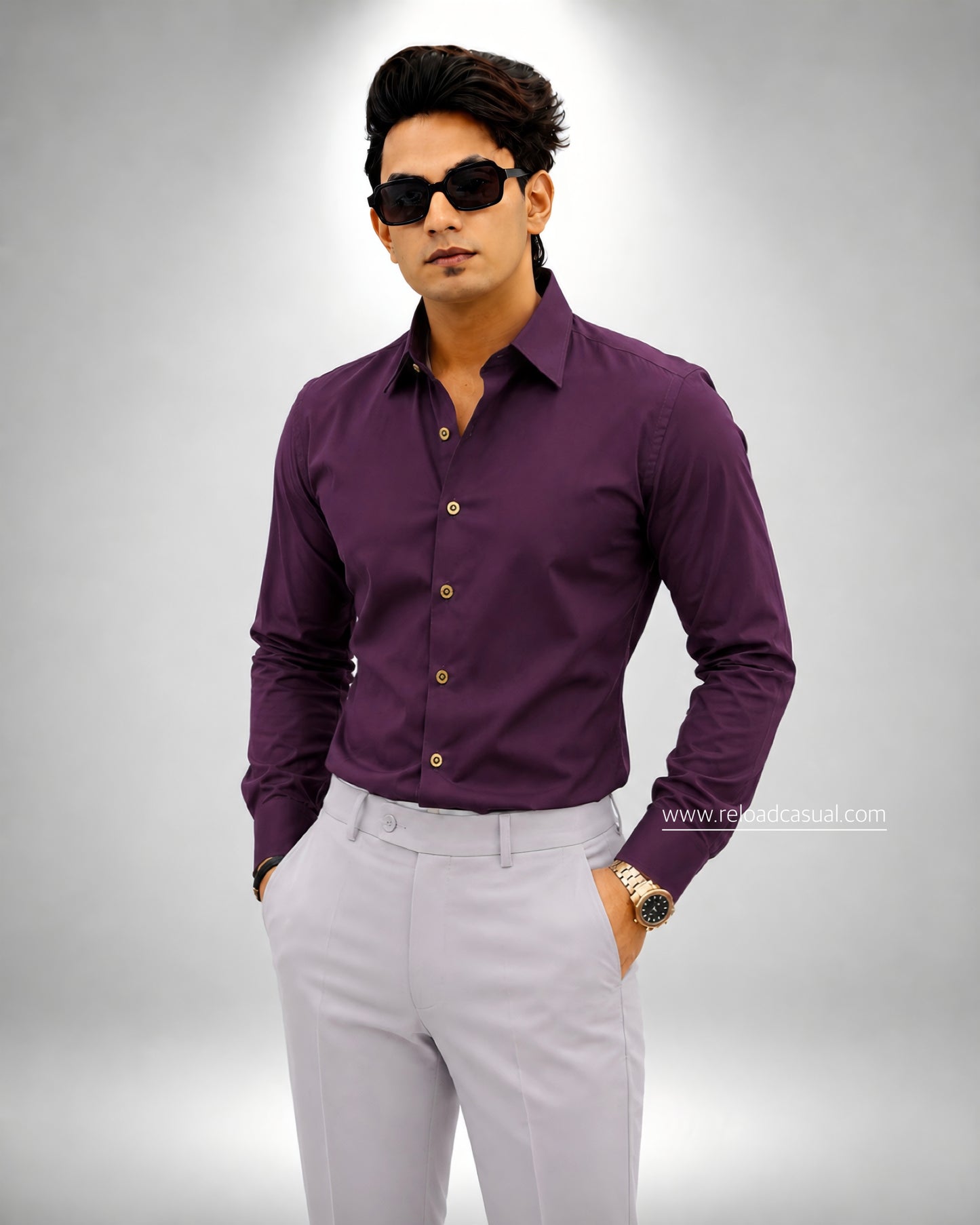 Premium Plain Slim Fit Shirt