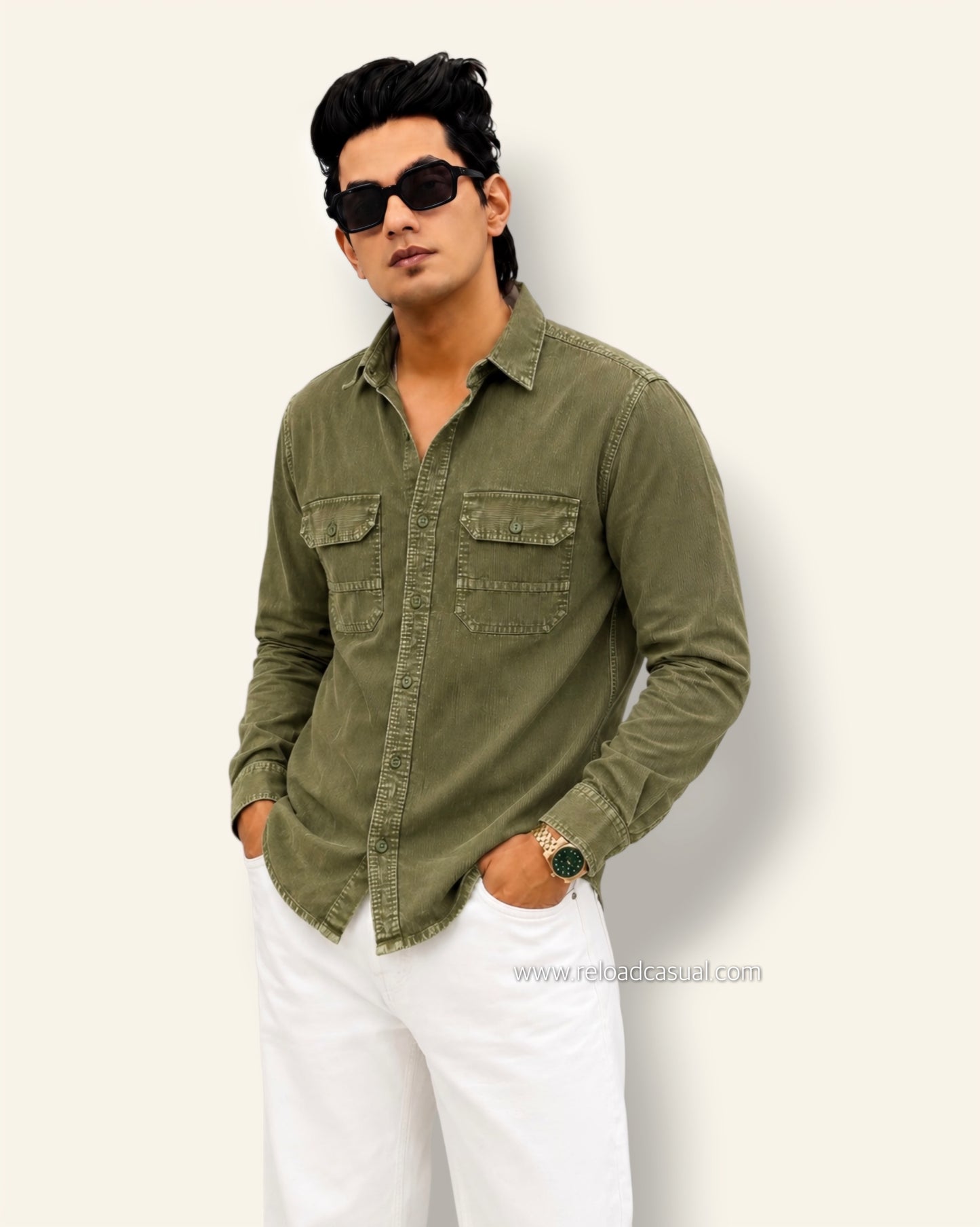 Twin Flap Pocket RFD Corduroy Shirt