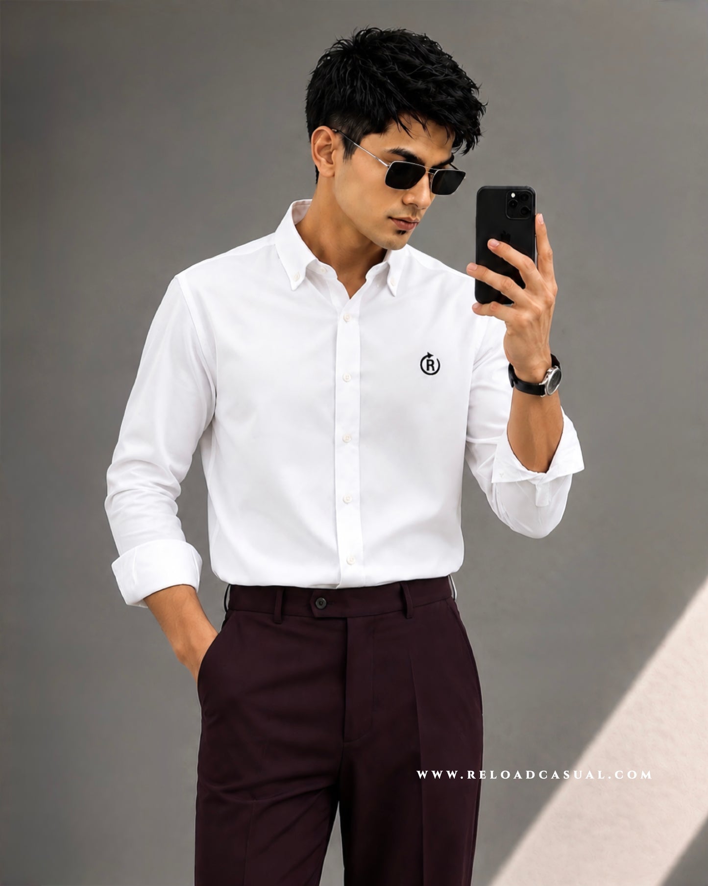 Down Button Oxford Slim Fit Shirt