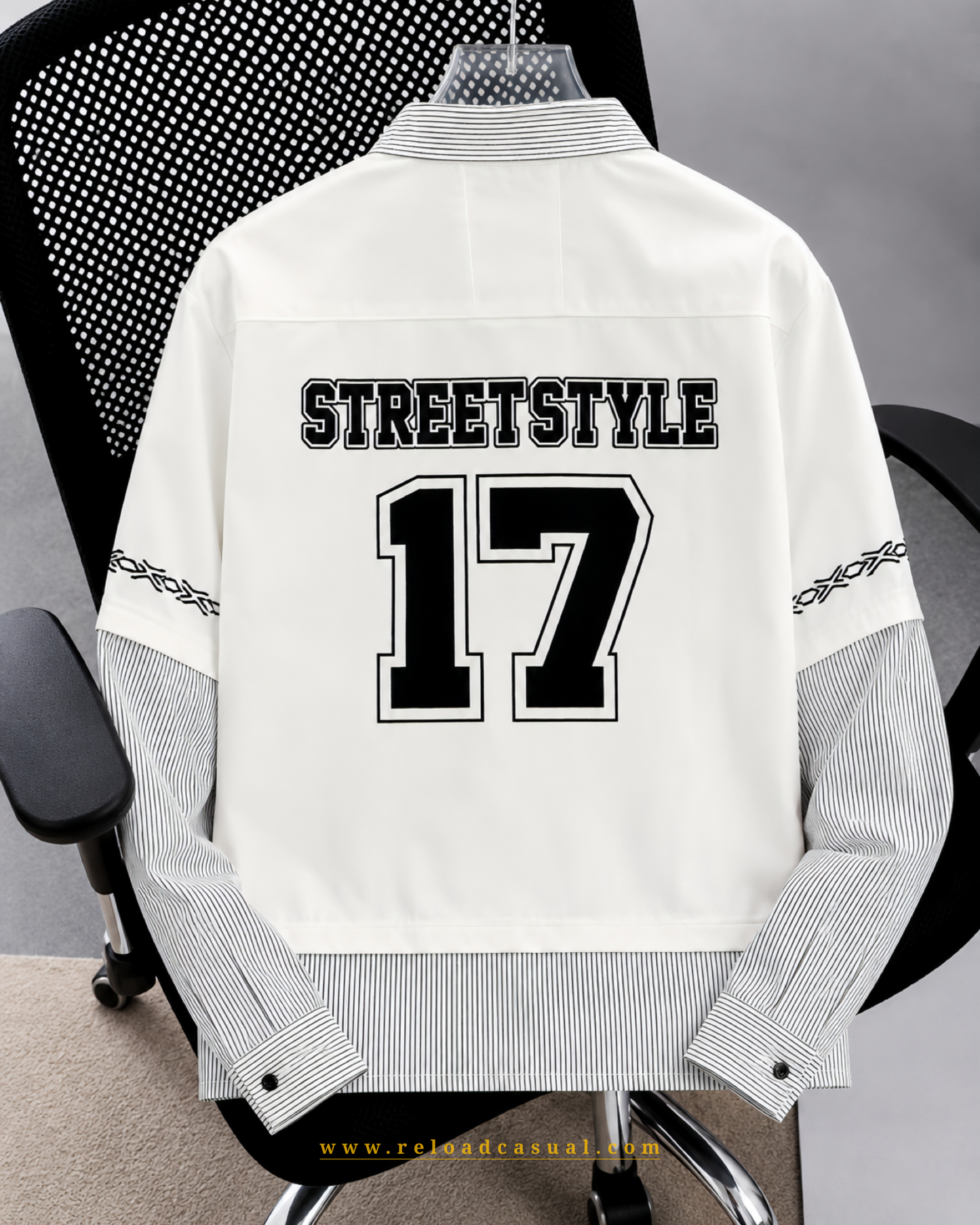 Street Style Contrast Zipper Shirt