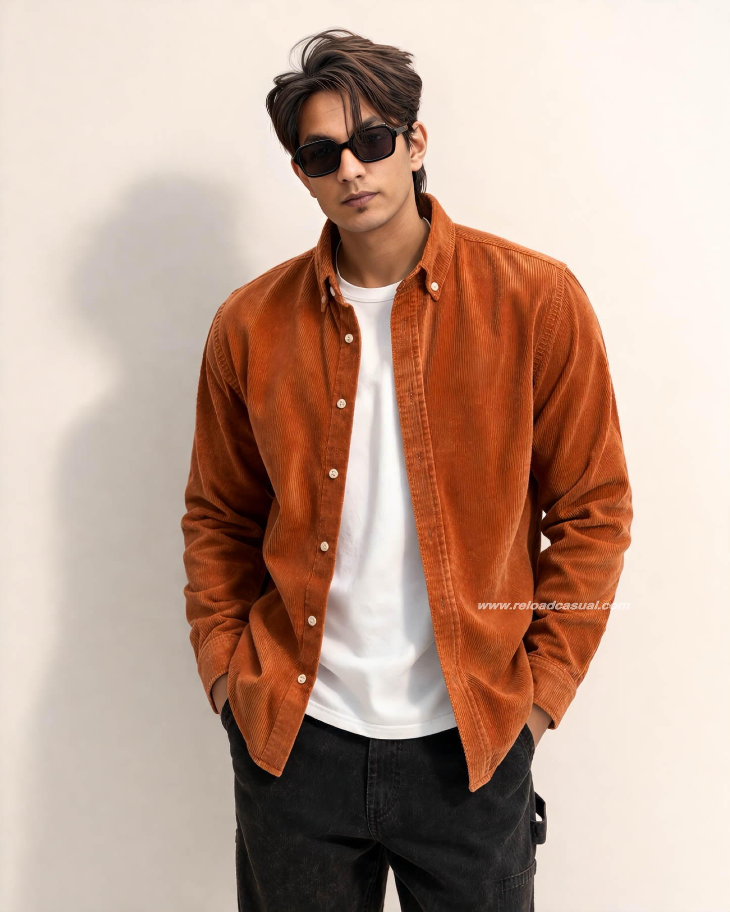 Italian Fit Corduroy Shirt