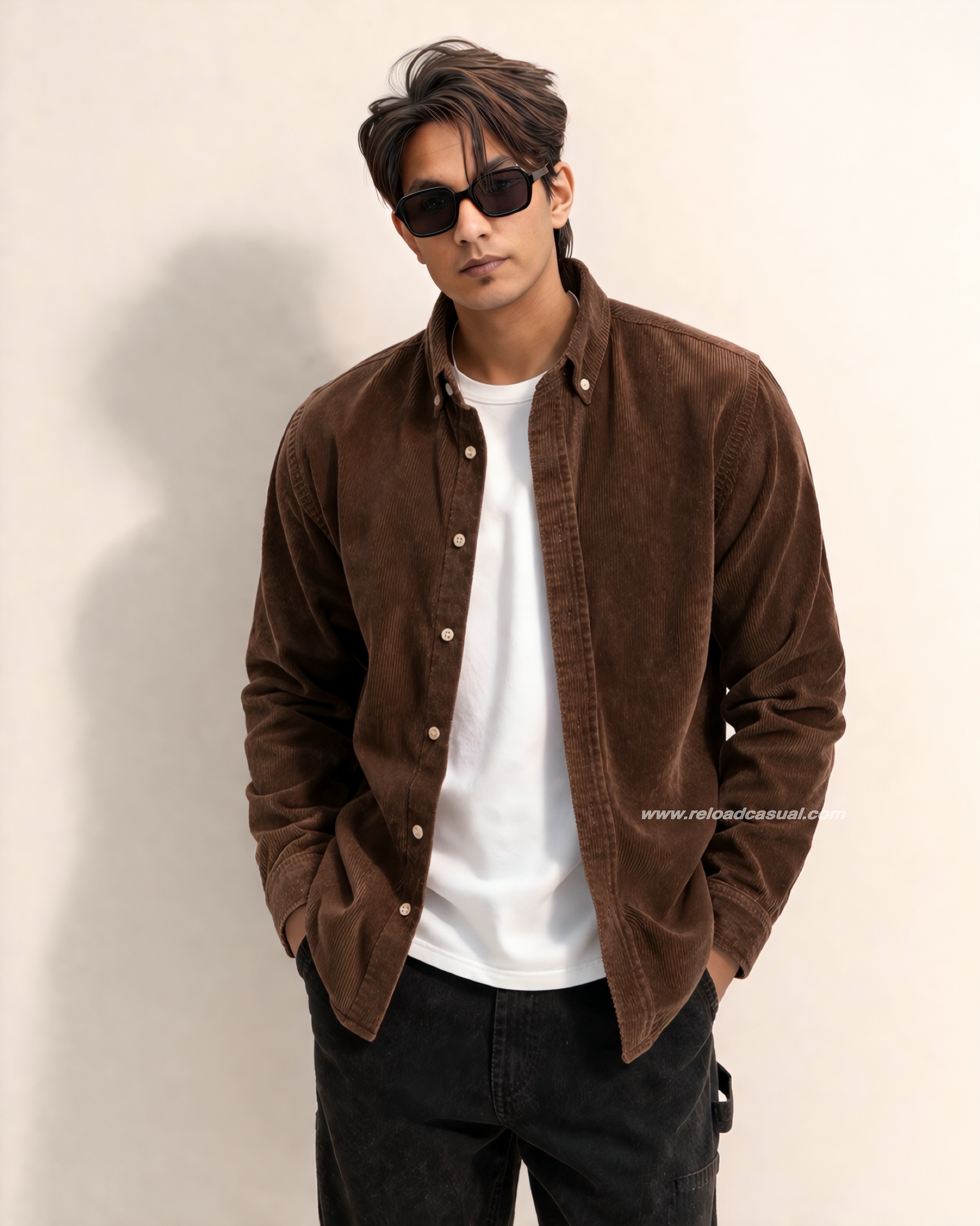 Italian Fit Corduroy Shirt