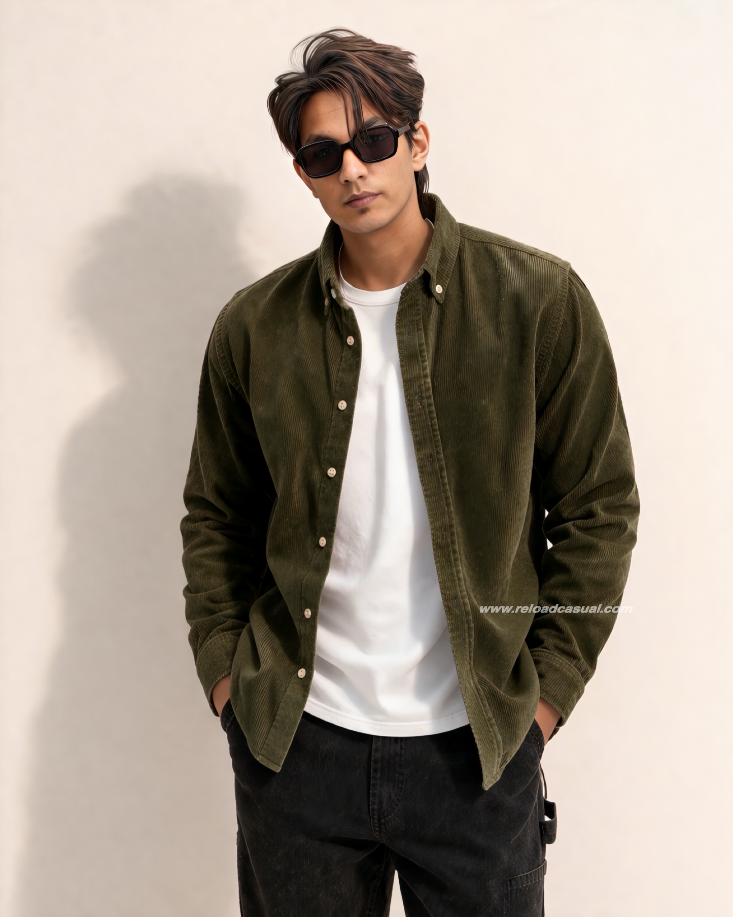 Italian Fit Corduroy Shirt