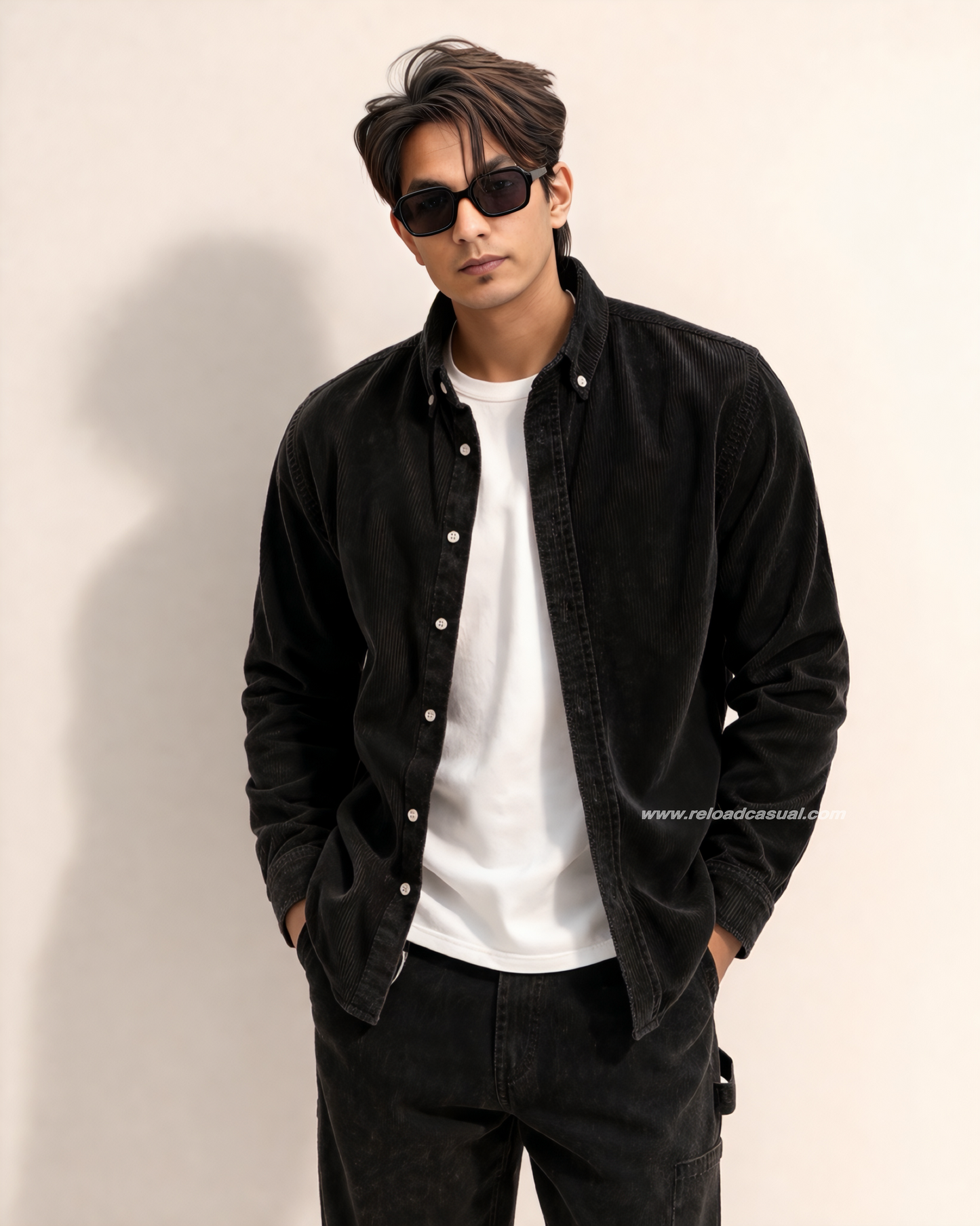 Italian Fit Corduroy Shirt