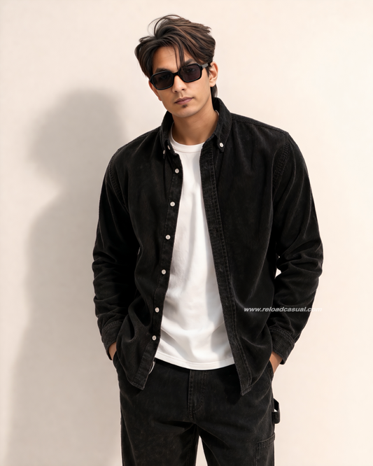 Italian Fit Corduroy Shirt