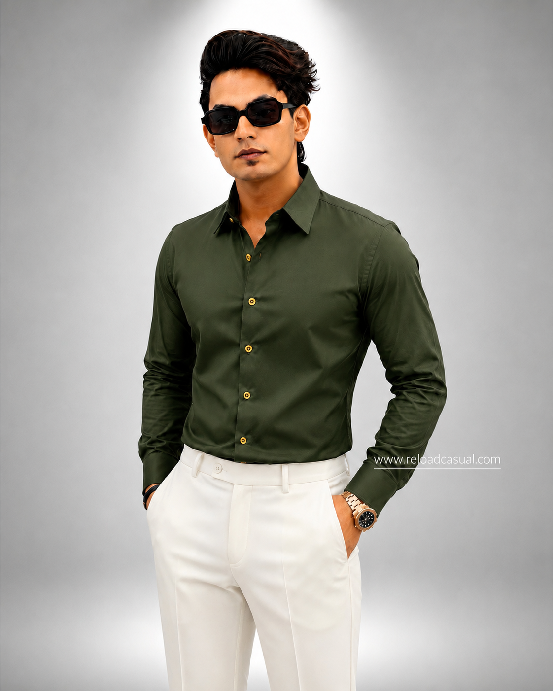 Premium Plain Slim Fit Shirt