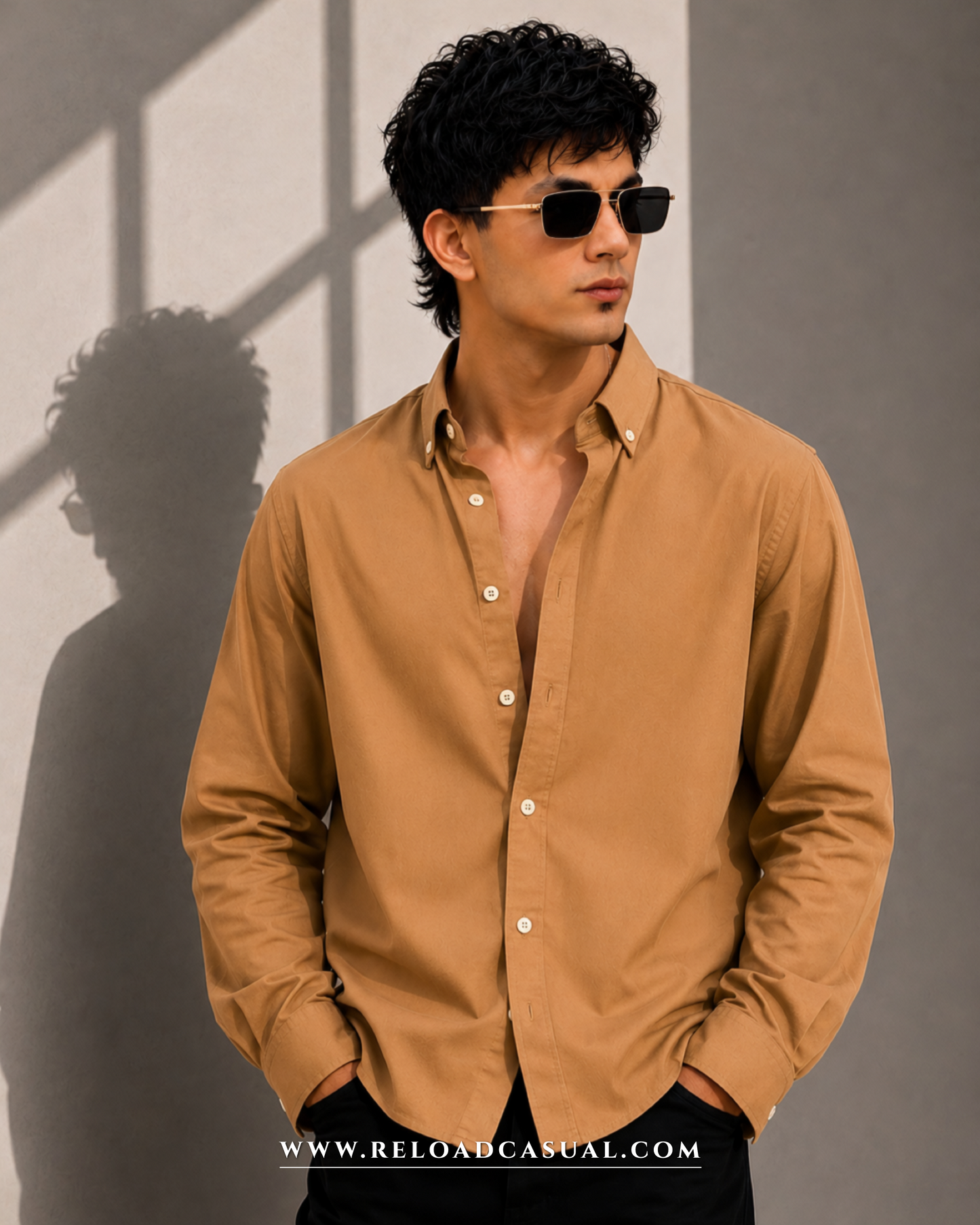Matty Linen Cotton Down Button Shirt