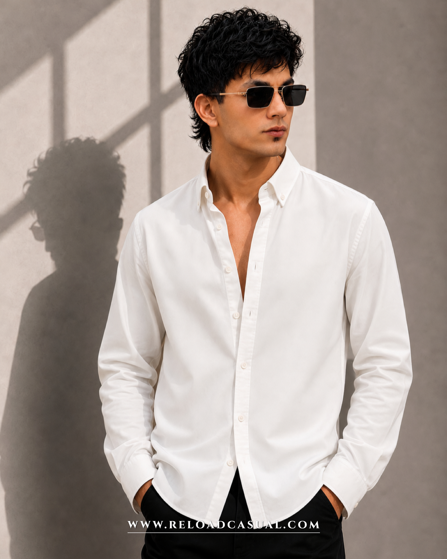 Matty Linen Cotton Down Button Shirt