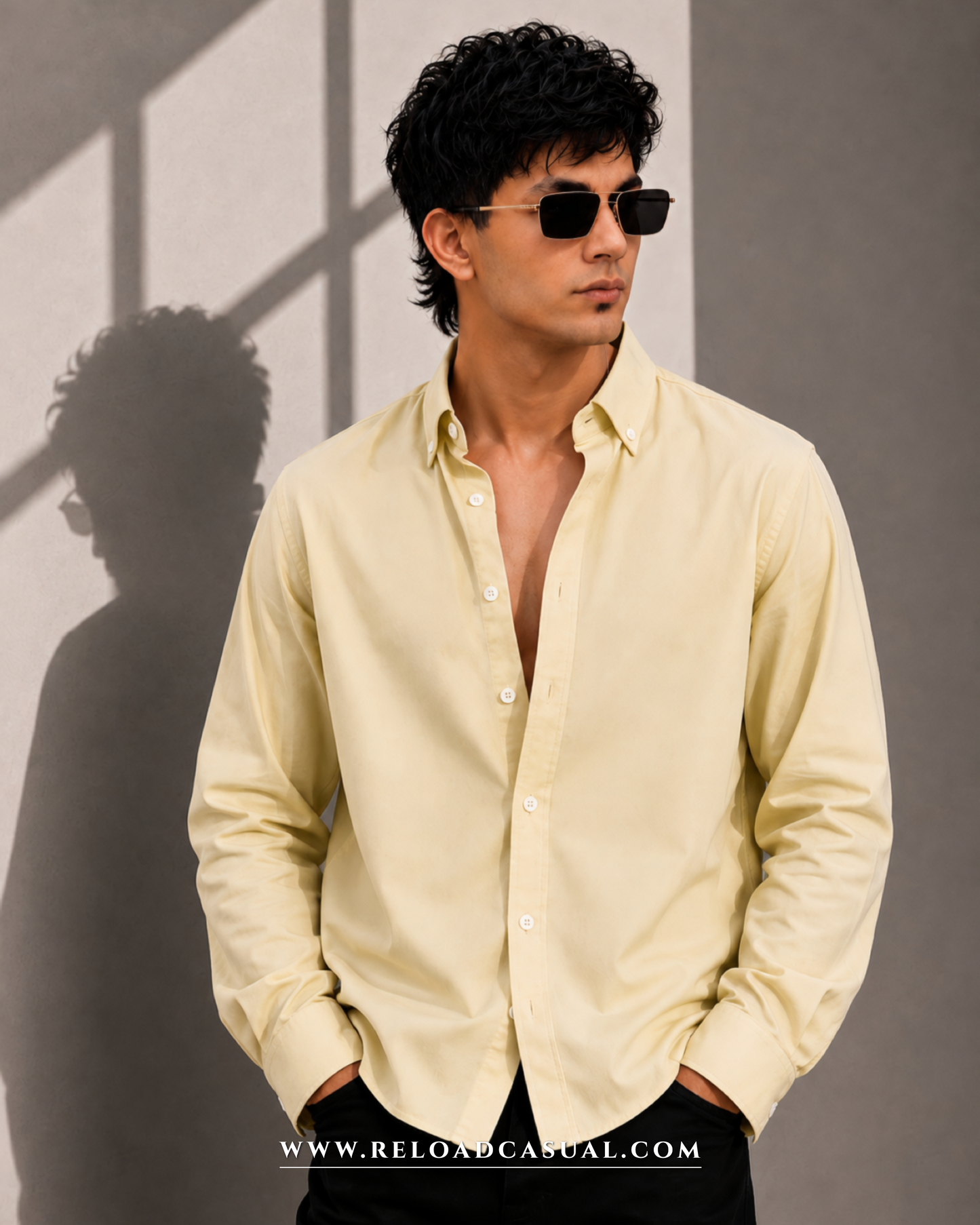 Matty Linen Cotton Down Button Shirt