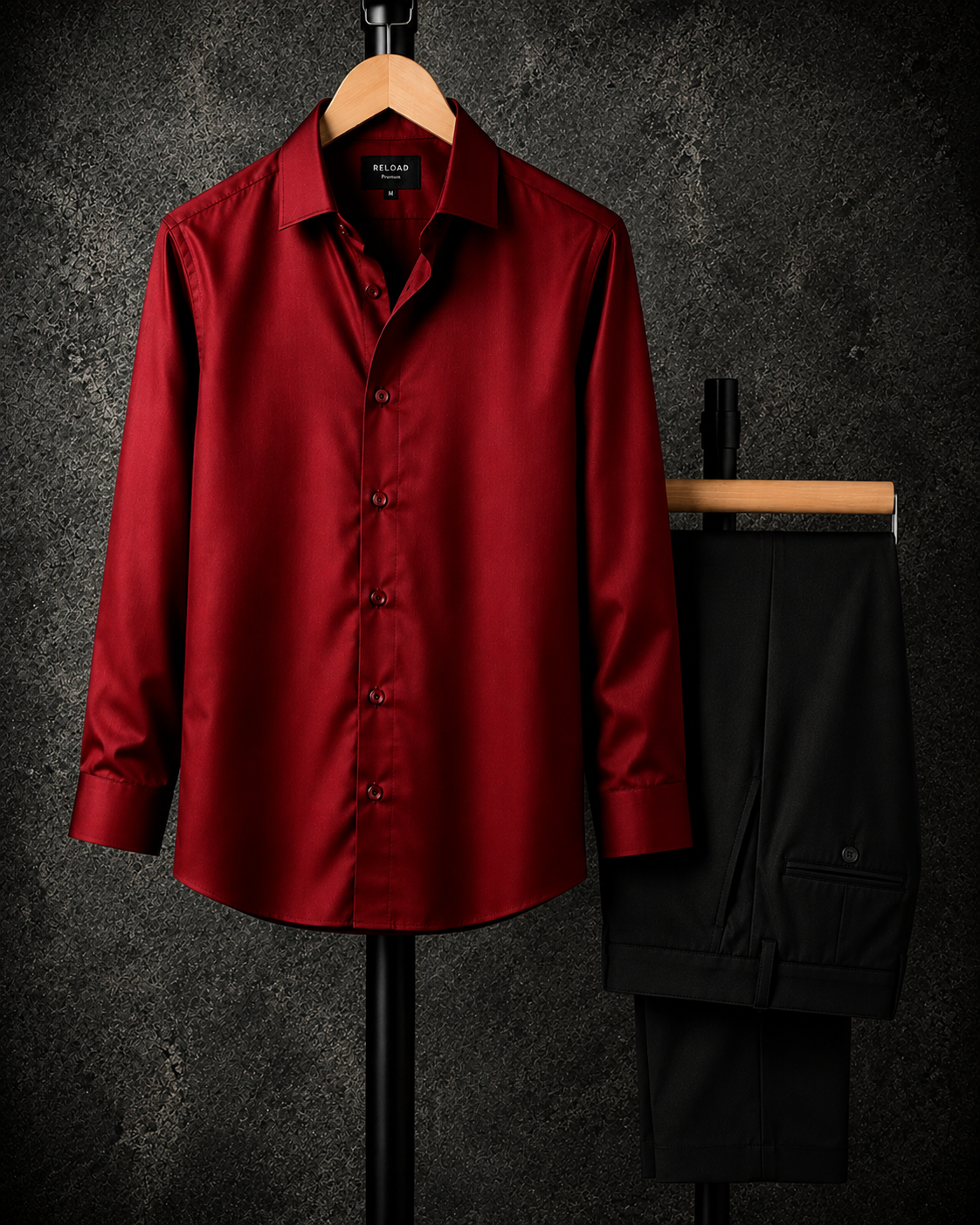 Premium Satin Shirt & Adjustable Pant Combo