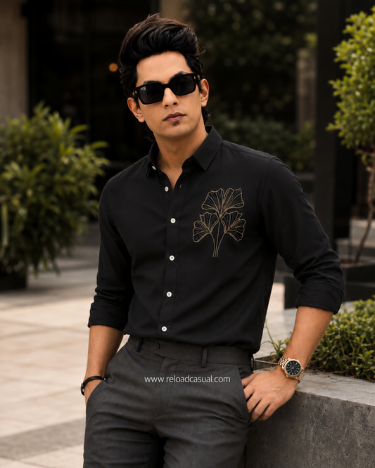 Leaf Stone Work Looks Premium Shirt