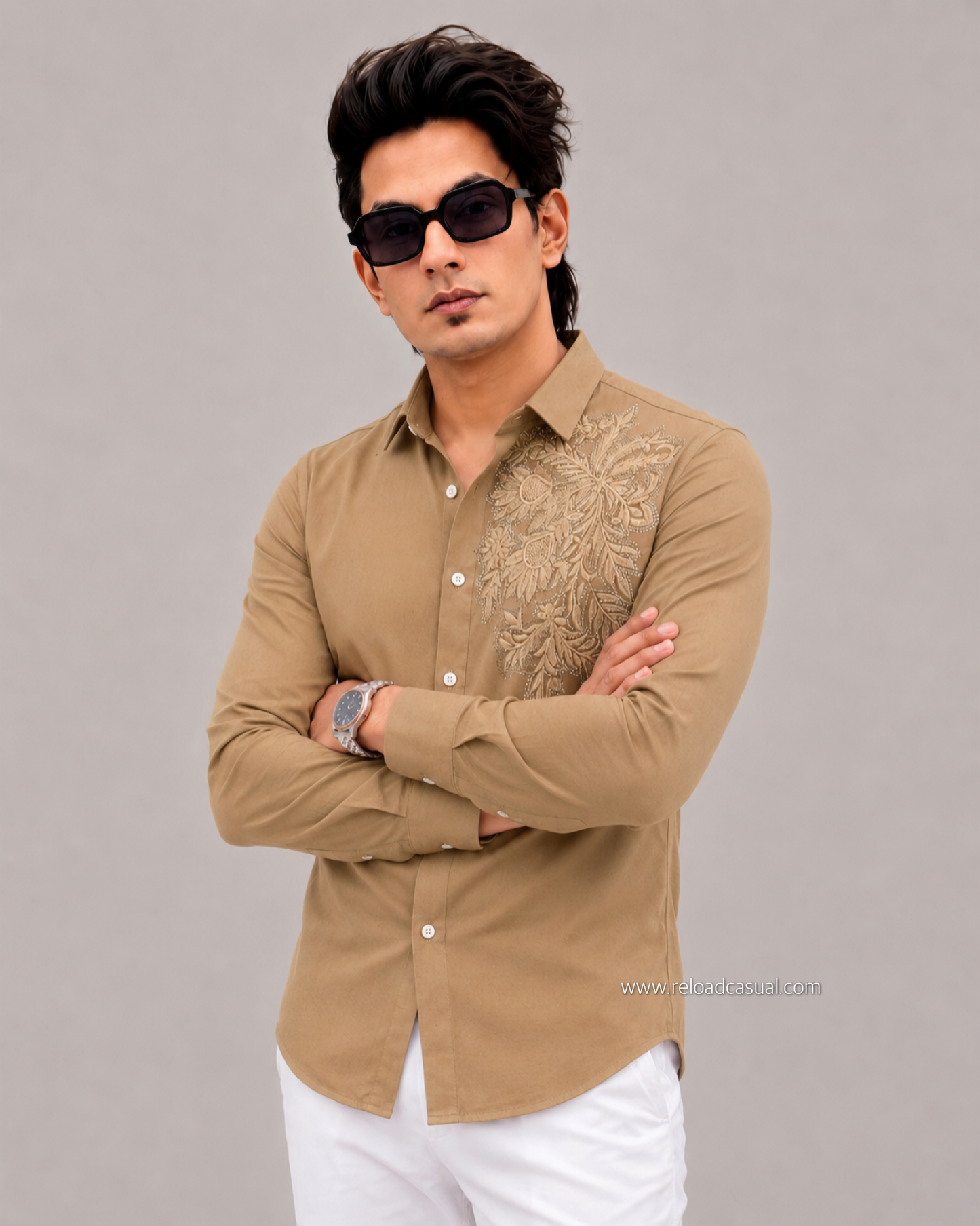Flower Embroidery Edition Shirt