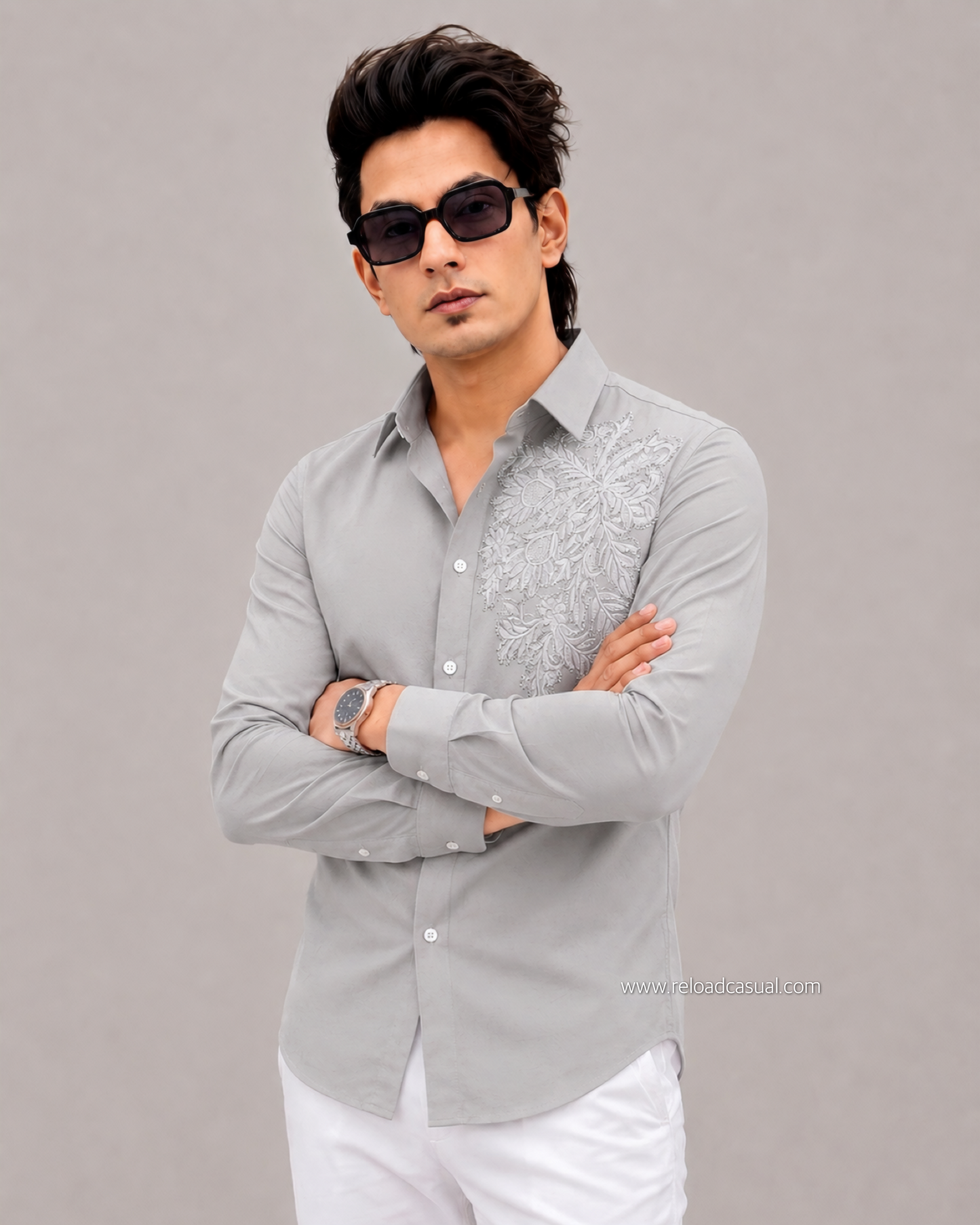 Flower Embroidery Edition Shirt