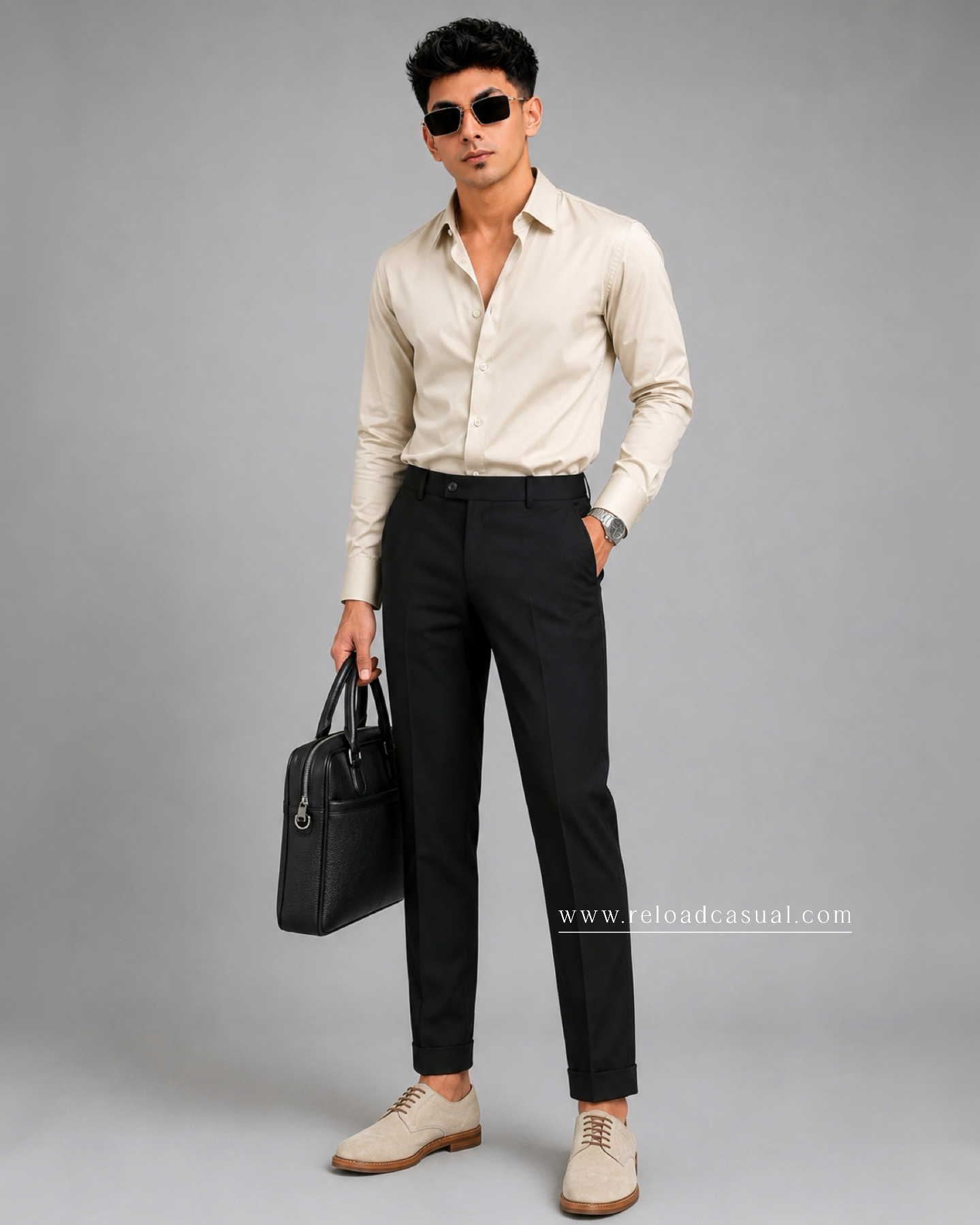 Premium Satin Shirt & Adjustable Pant Combo