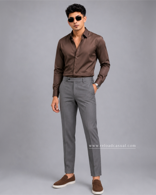 Premium Satin Shirt & Adjustable Pant Combo