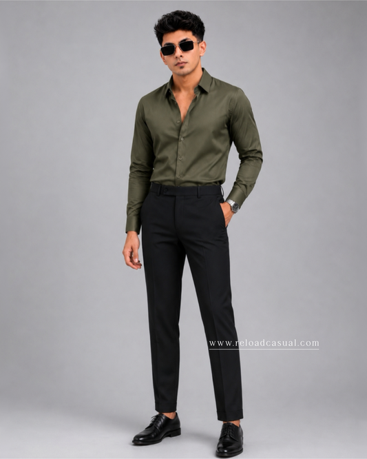 Premium Satin Shirt & Adjustable Pant Combo