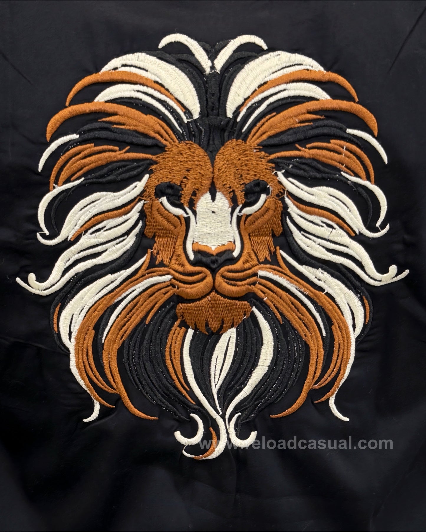 Lion Design Embroidered Shirt